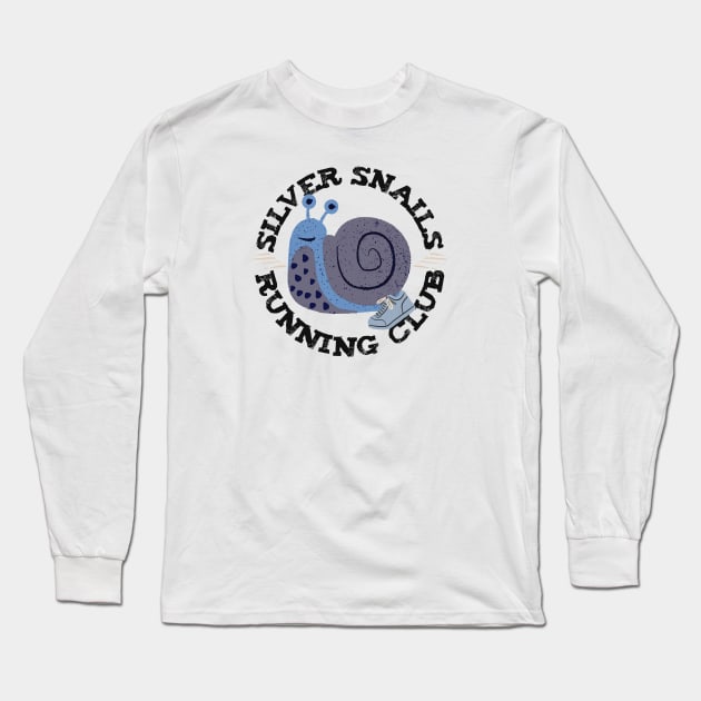 Silver Snails Running Club Long Sleeve T-Shirt by cuteandgeeky